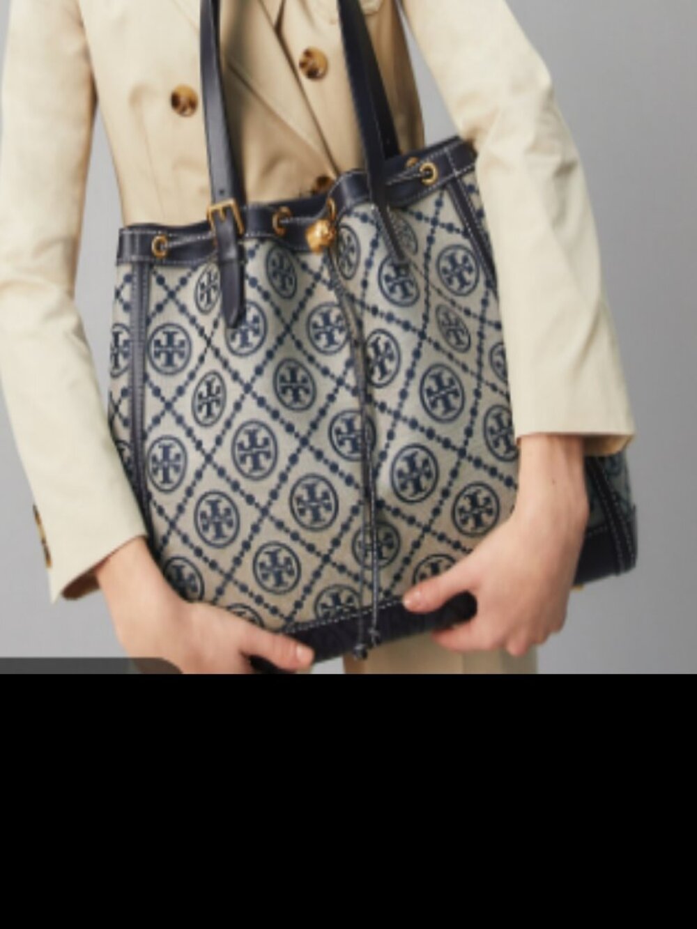 NWOT Tory Burch Monogram Jacquard Drawstring Tote 🤩😍👜 - Picture 16 of 17